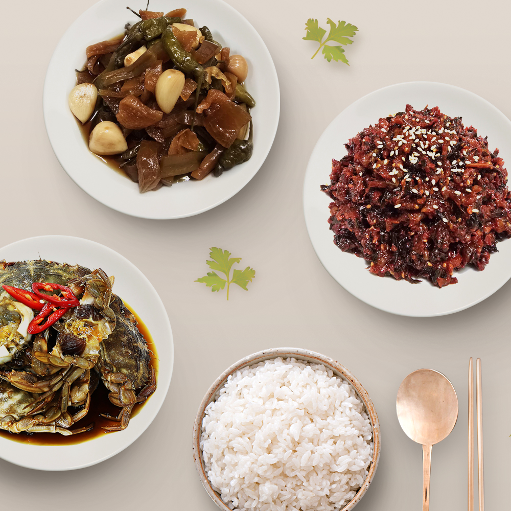밥도둑 비빔장 장아찌 반찬세트 2종 산마루 푸드 : 산마루 푸드