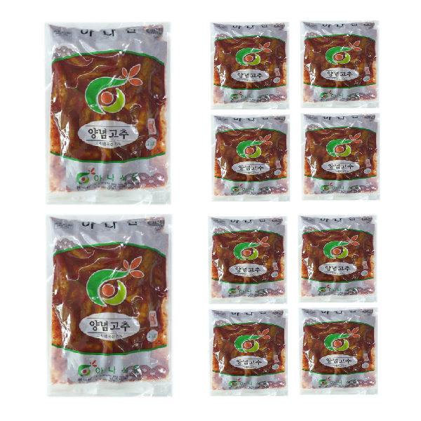 아나식품 양념 고추무침 1kg 10개 : 식자재민족