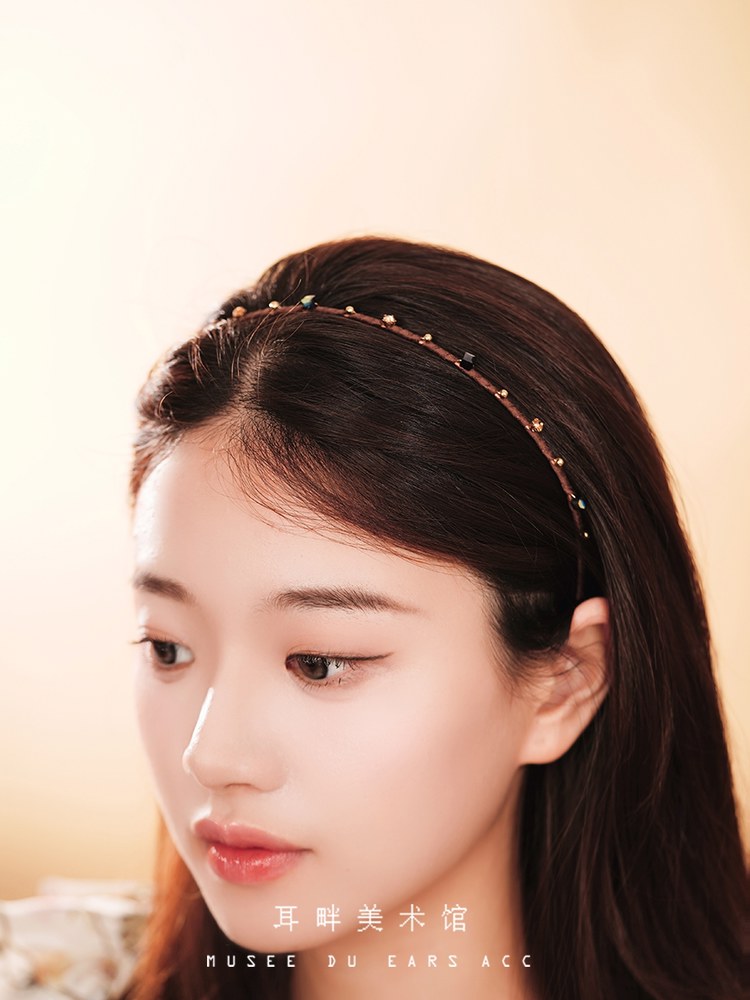 접착식 여자 가발 인모 부분 붙이는 부분가발 앞머리 이마 : 차이구대원