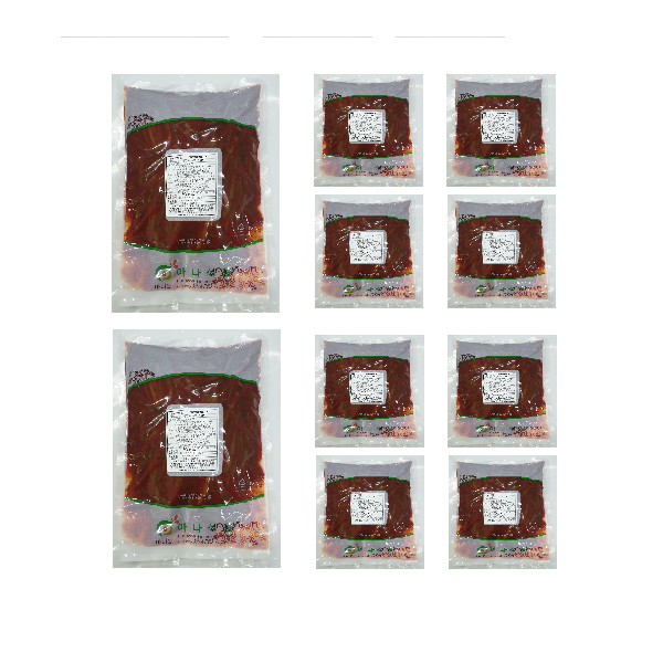아나식품 마늘쫑무침 1kg 10개 : 식자재민족
