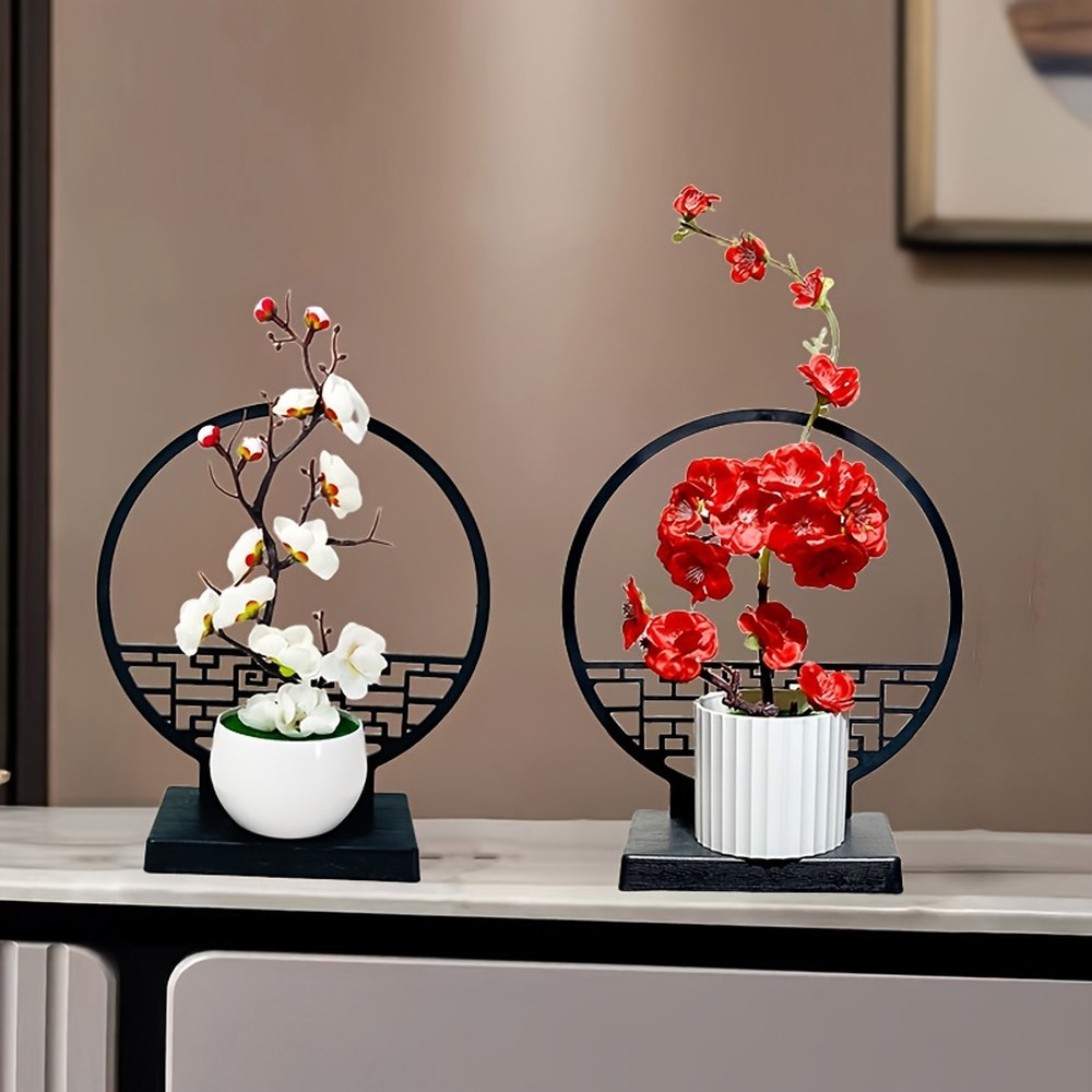식물 실외 매화 실내 플라스틱 세트 인공 분재 화분 시뮬레이션 1SET G1053AG1053D : 트리뷔홈