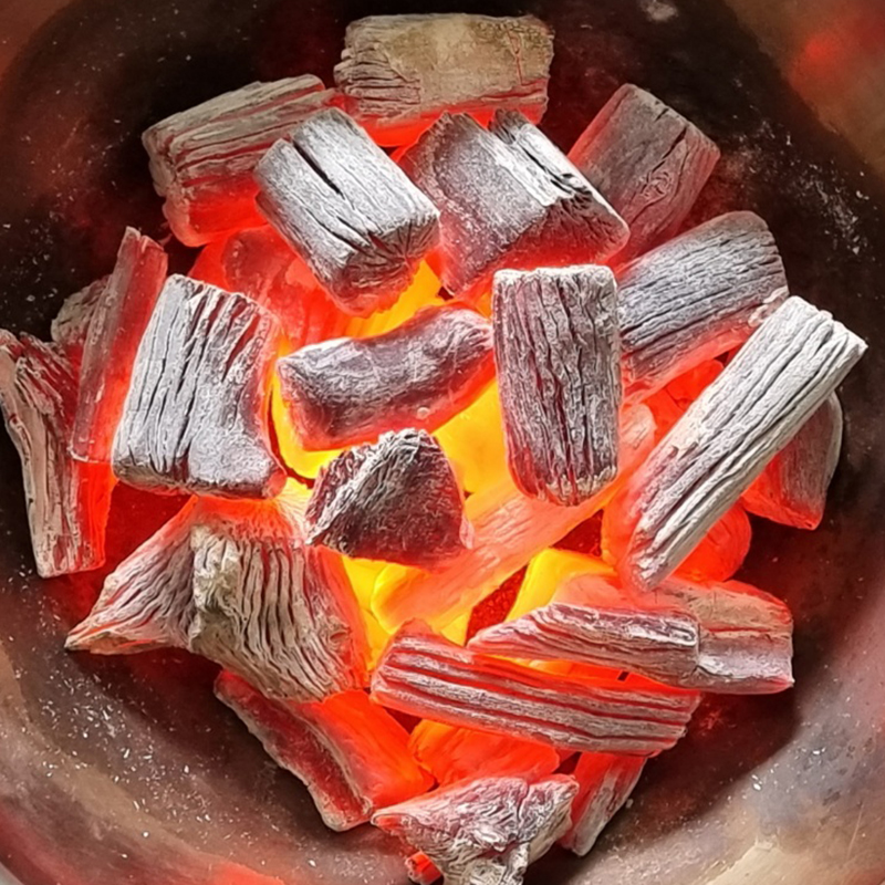 두번구운숯 베트남 리치숯 비장탄 바베큐숯 백탄 구이용참숯 7kg : 비장참숯그릴