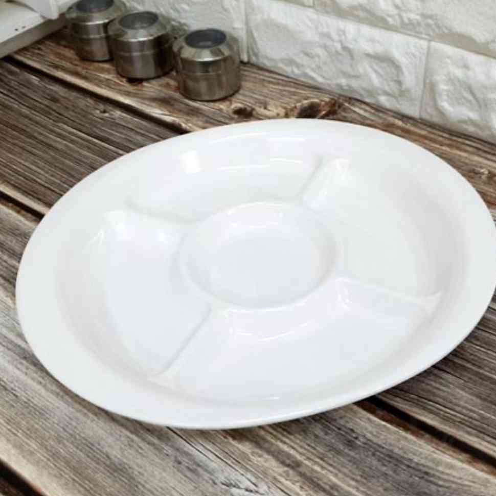 사헌 타원 5절 멜라민나눔접시 나눔반찬접시 : 사헌스토어