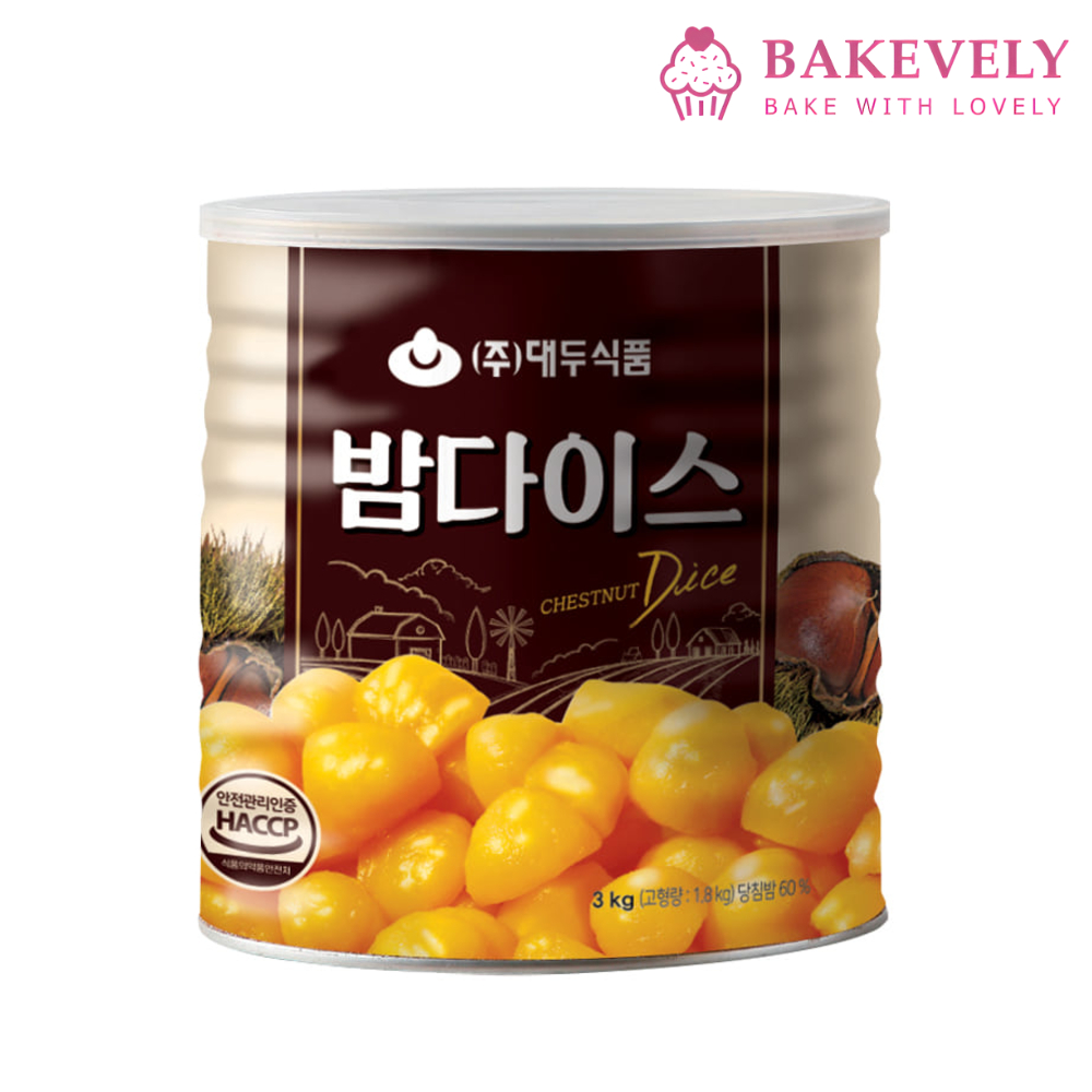 대두 밤다이스 3kg 당침밤 통조림 떡재료 : 베이크블리