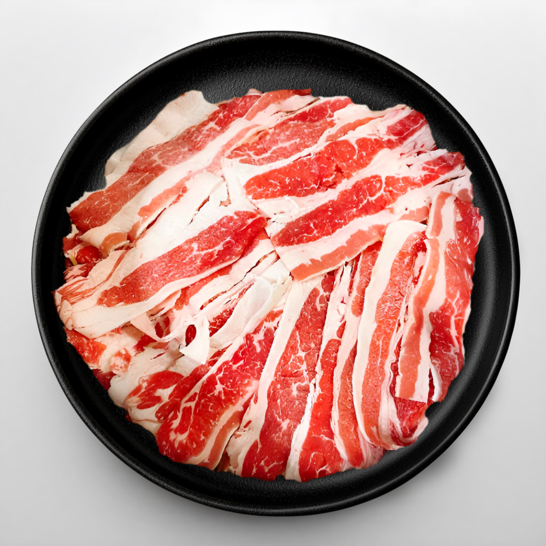 고기묵제이 미국산 우삼겹 샤브샤브 냉동 양지삼겹 500G+500G 총 1KG : 고기묵제이