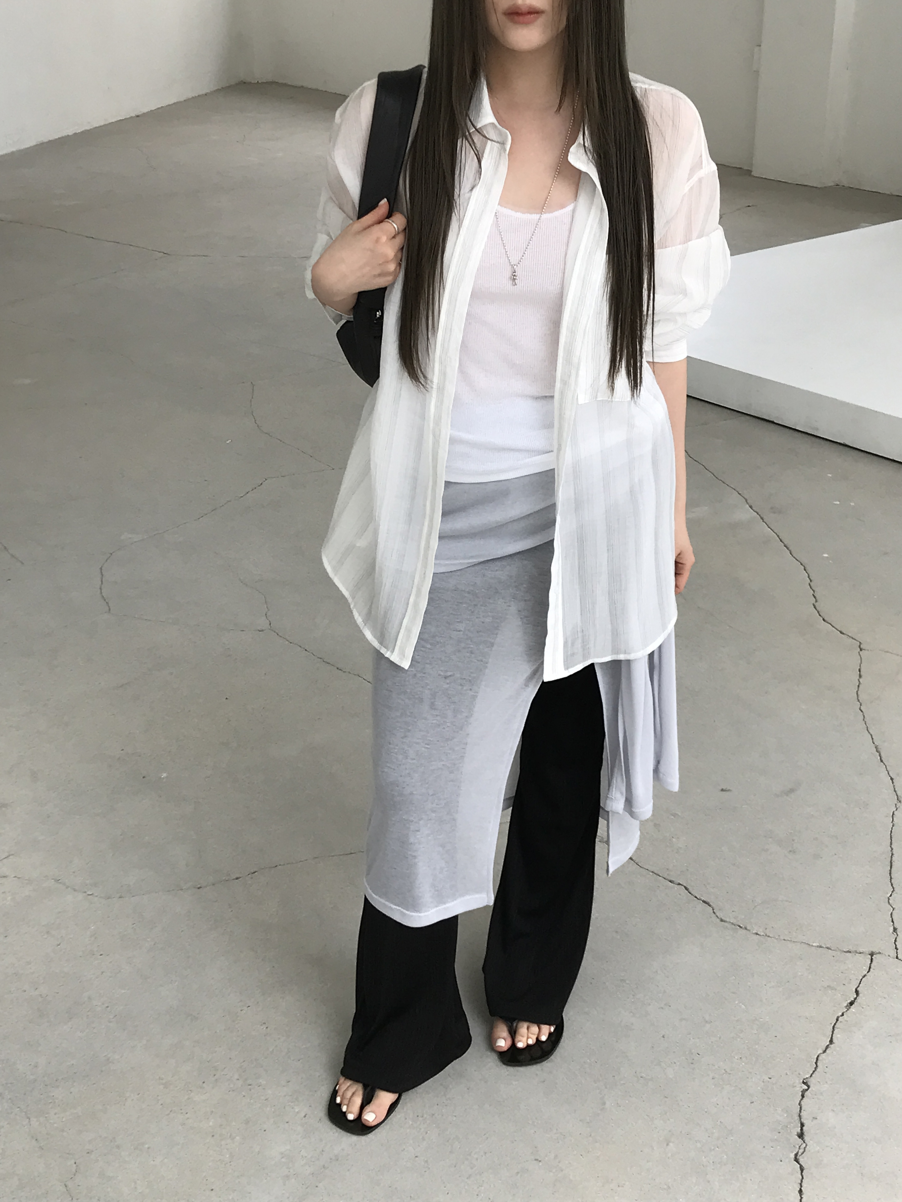 [아검당일]누즈 로너 랩 스커트 (3colors) : 레이두