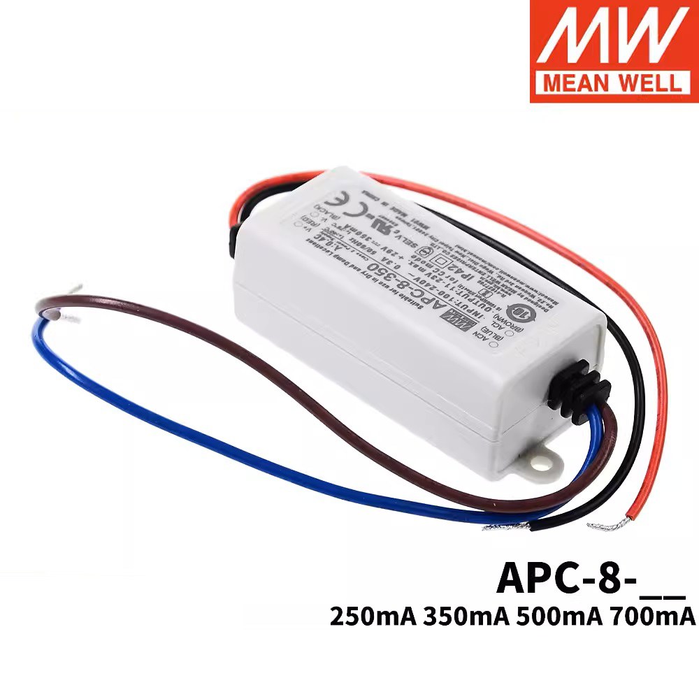 MEAN 500 8 시리즈 350 정전류 출력 전원 공급 드라이버 250 SMPS 700 APC 장치 WELL LED APC 8 250 8W : 오성마켓몰6