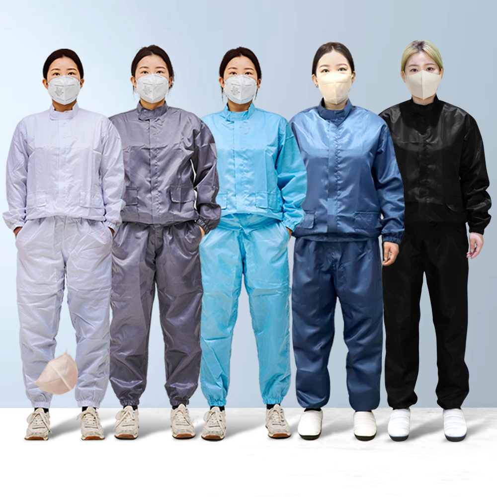 5H 다회용 고급 방진복 일반형 벌 방역복 실험복 보호복 작업복 방호복 도장복 투피스 반도체 여름 무진복 크린룸 제전복 : 오토브릿지