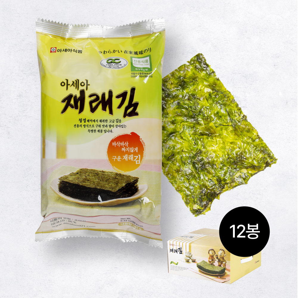 아세아 재래김 13g x 12봉 / 1 BOX : 아세아식품몰