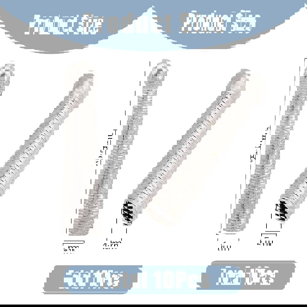 슈퍼피딩 10Pcs 실버 콘볼로 타이 엔드 캡 플래티넘 매끄러운 25.... 의류 장식용 긴 합금 코드 4.5mm 내경 Antique Bronze : 구구구잡화