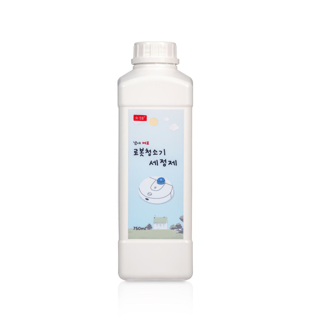 맑음더하기 냄새제로 로봇청소기 세정제 (1+1) 2개구성 세제 클리너 로보락세제 750ml : 맑음더하기