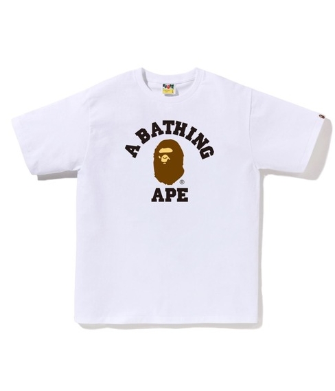 베이프 BAPE 반팔티 컬리지 티셔츠 스트릿패션 남성용 6종 컬러 : 보따리재팬