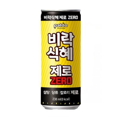 팔도 비락 식혜 제로 슬림 캔음료 238ml, 24개 : 랜선스토어