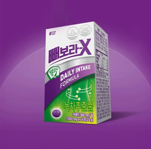 빼보라 다이어트 시즌2 녹차 카테킨 체지방 감소 보조제  1000mg x 24정 /  유통기한 2026-08-12 : 파이널아울렛