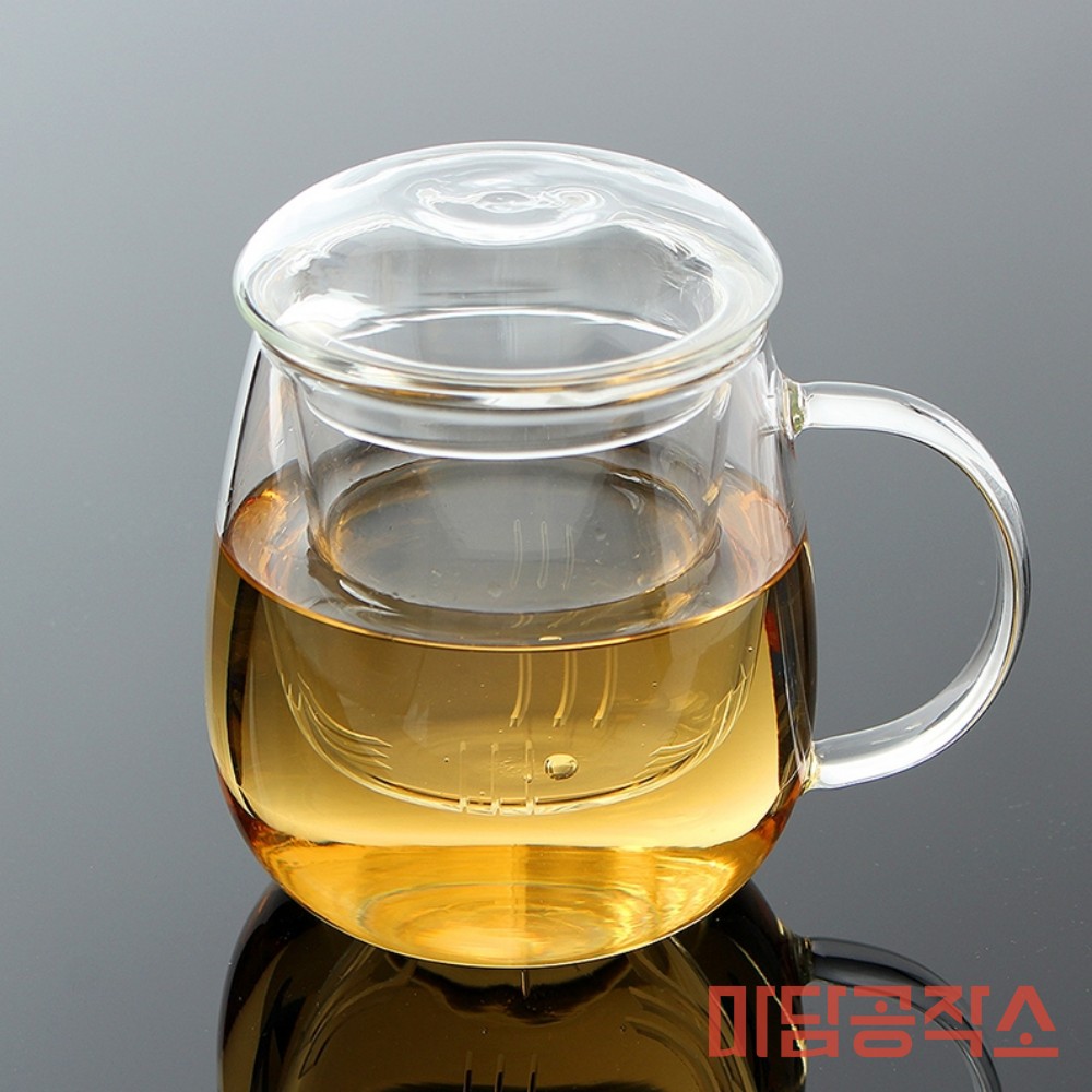 마공스토어 유리티머그 320ml 사무실티머그컵 카페티머그잔 : 마공스토어