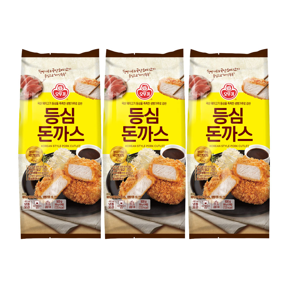 오뚜기 등심돈까스 500g 3개 : 오뚜기mall