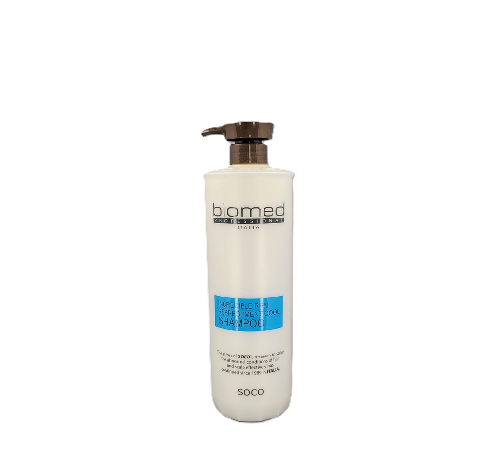 바이오메드프로페셔널  인크레더블 리얼 리후레쉬먼트 쿨샴푸 1000ml / 단백질 지성용 미용실 약산성 스캘프 쿨링 두피 샴푸 대용량 : 럭스뷰티