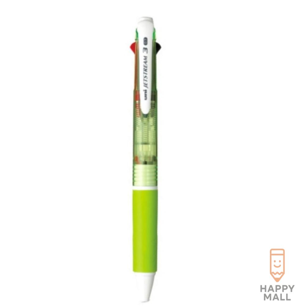 HM 3색볼펜 SXE3-400-07 그린 10개입 멀티펜 판촉물 : HaPPYMALL