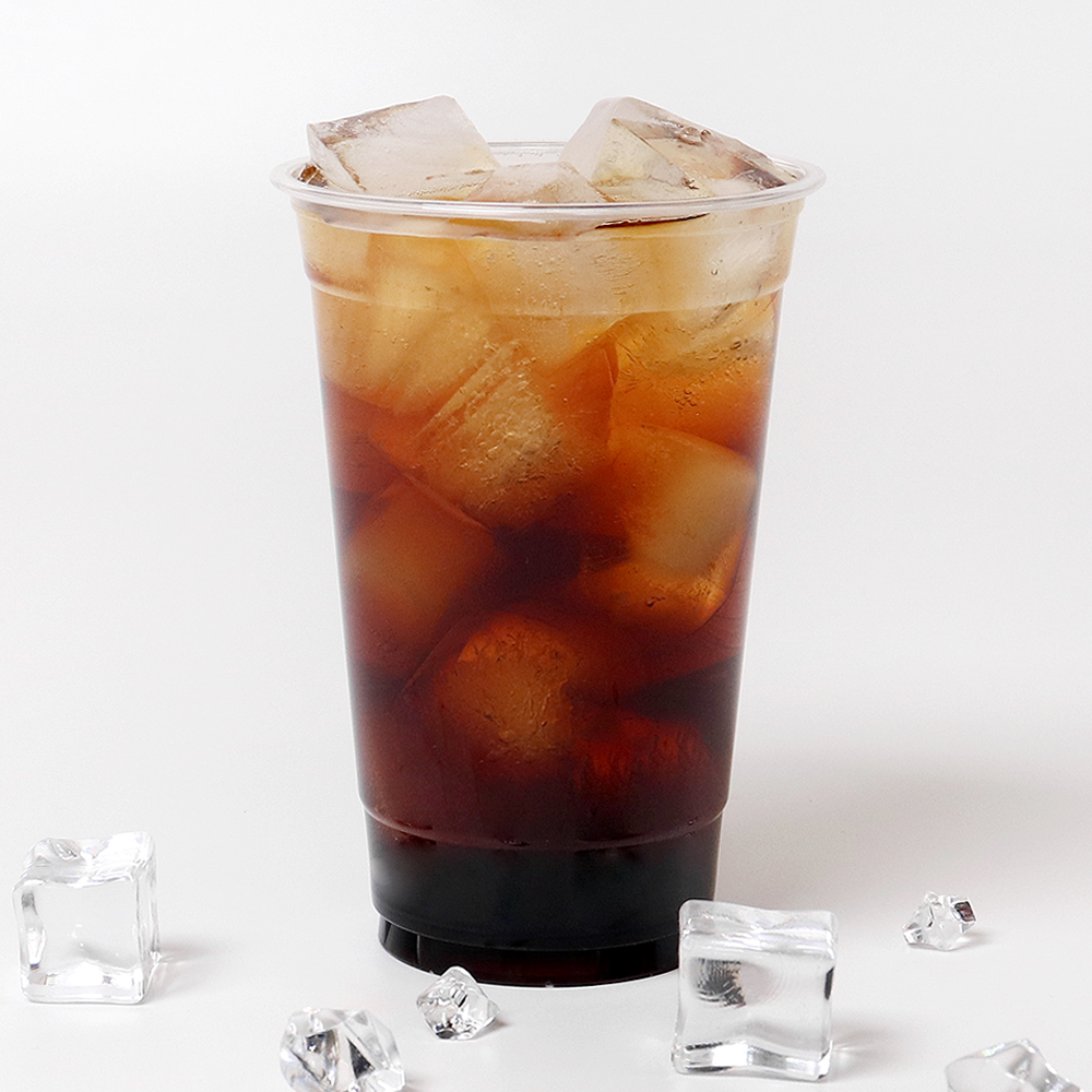 HI-16 92파이 아이스컵 500ml 일회용 투명컵 페트컵 1박스 1000개 : 해피팩