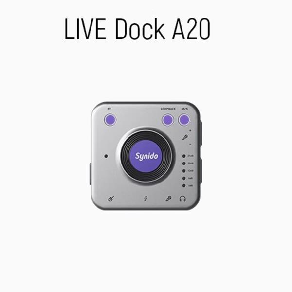 Synido LIVE Dock A20 SY011 Pro 라이브 방송 외부 사운드 카드 악기 오디오 도킹 스테이션 Bluetooth : 하루코퍼레이션26