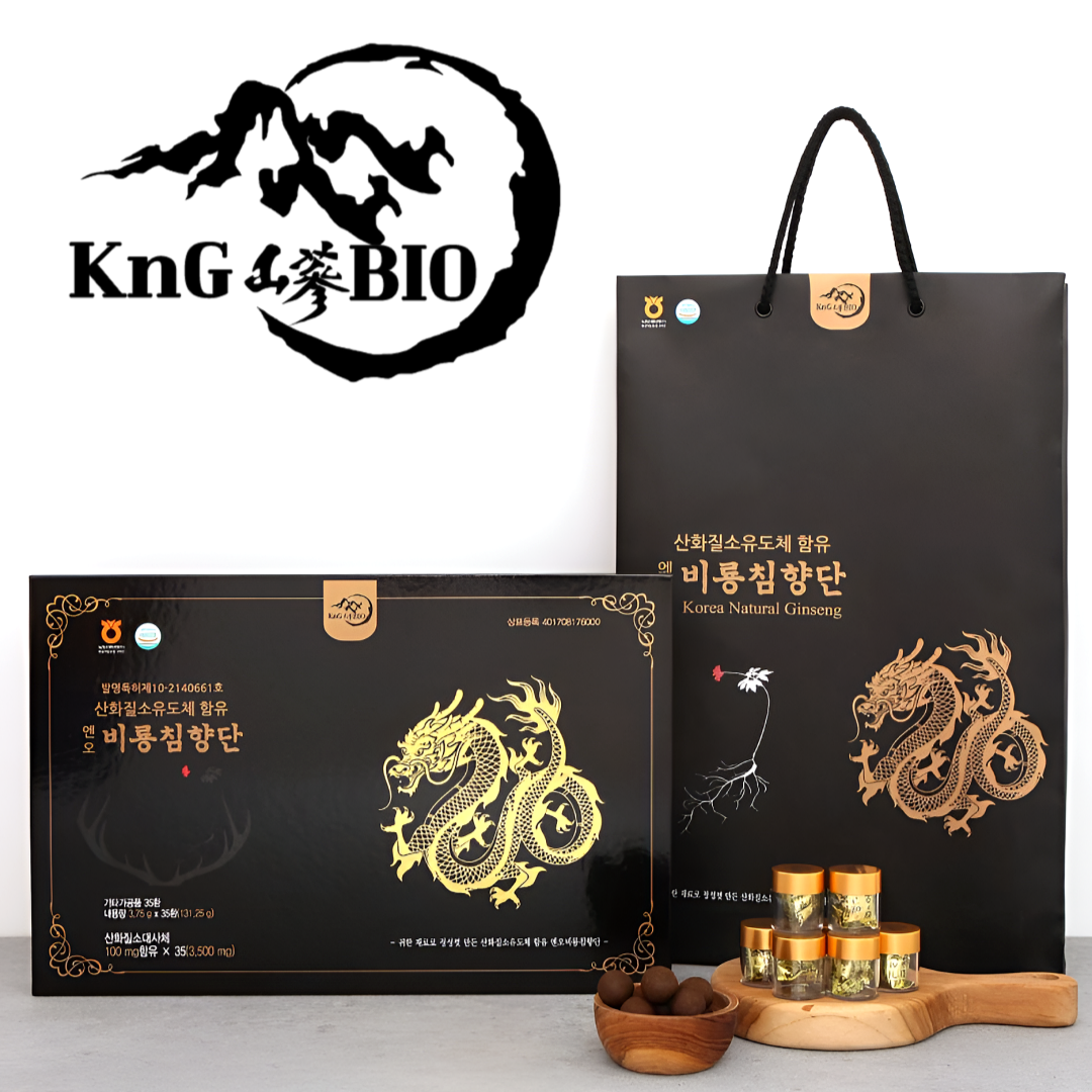 KnG산삼바이오) 침향추출액 26% 산화질소 대사체 함유 엔오비룡침향단 3.75g x 35환 : 바나듐 당뇨마켓