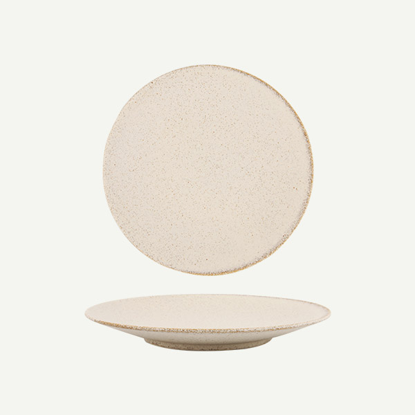 카네수즈 내추럴 샌드 플레이트 M 24cm / 플레이트 도자기그릇 일본그릇 수입주방용품 : 아주키친