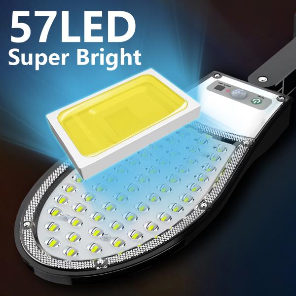 600000LM LED 태양집열판집열판 램프 옥외 3 조명 모드 가로등 정원 장식 벽등 : 공구09tool