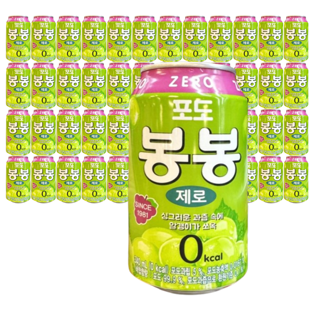 봉봉 포도 제로 340ml 48개 뚱캔 : 다모아온라인쇼핑