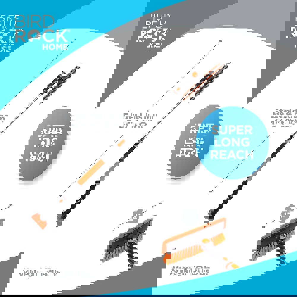 얼음 스크레이퍼가 장착된 확장형 스노우 브러시 14인치 와이드 회전 스크레이퍼 브리스틀 헤드 알루미늄 바디 인체공학 : 온애이컴퍼니