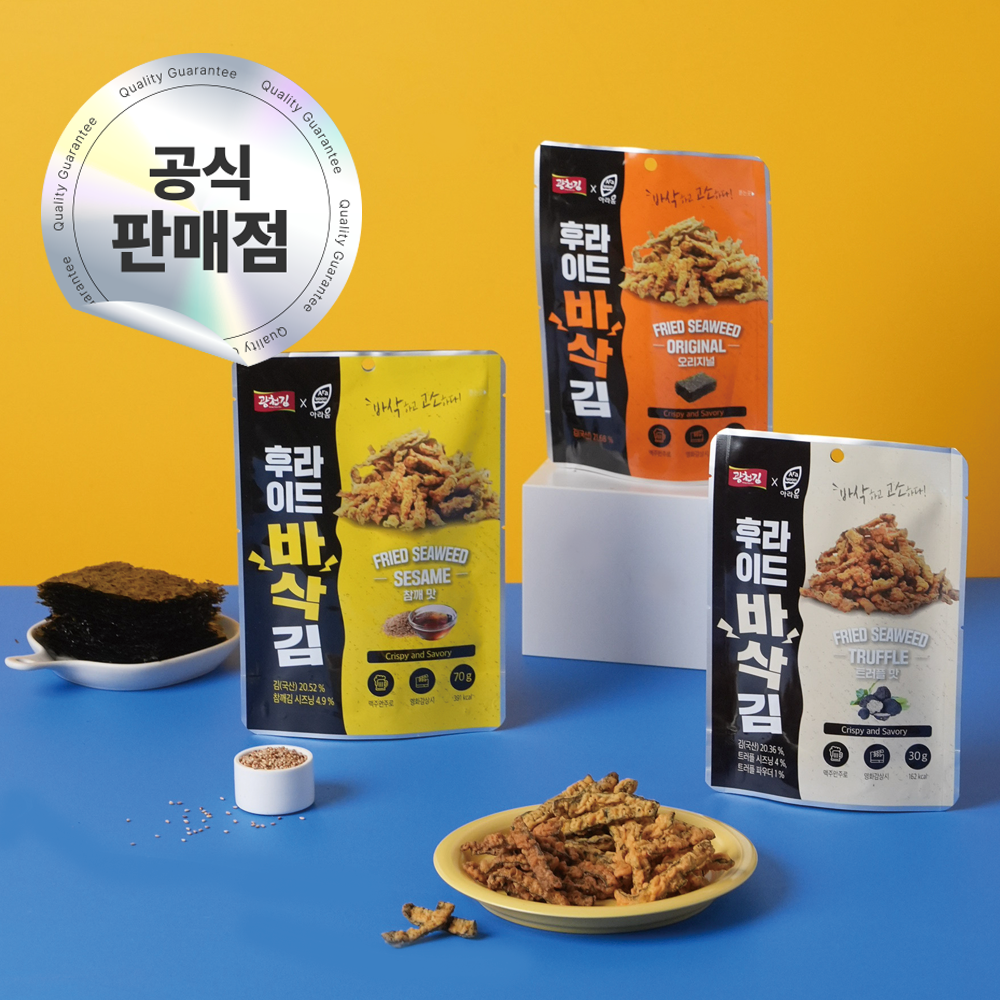 [광천김] 후라이드바삭김 튀김 스낵 맥주안주 : 주식회사 아라움