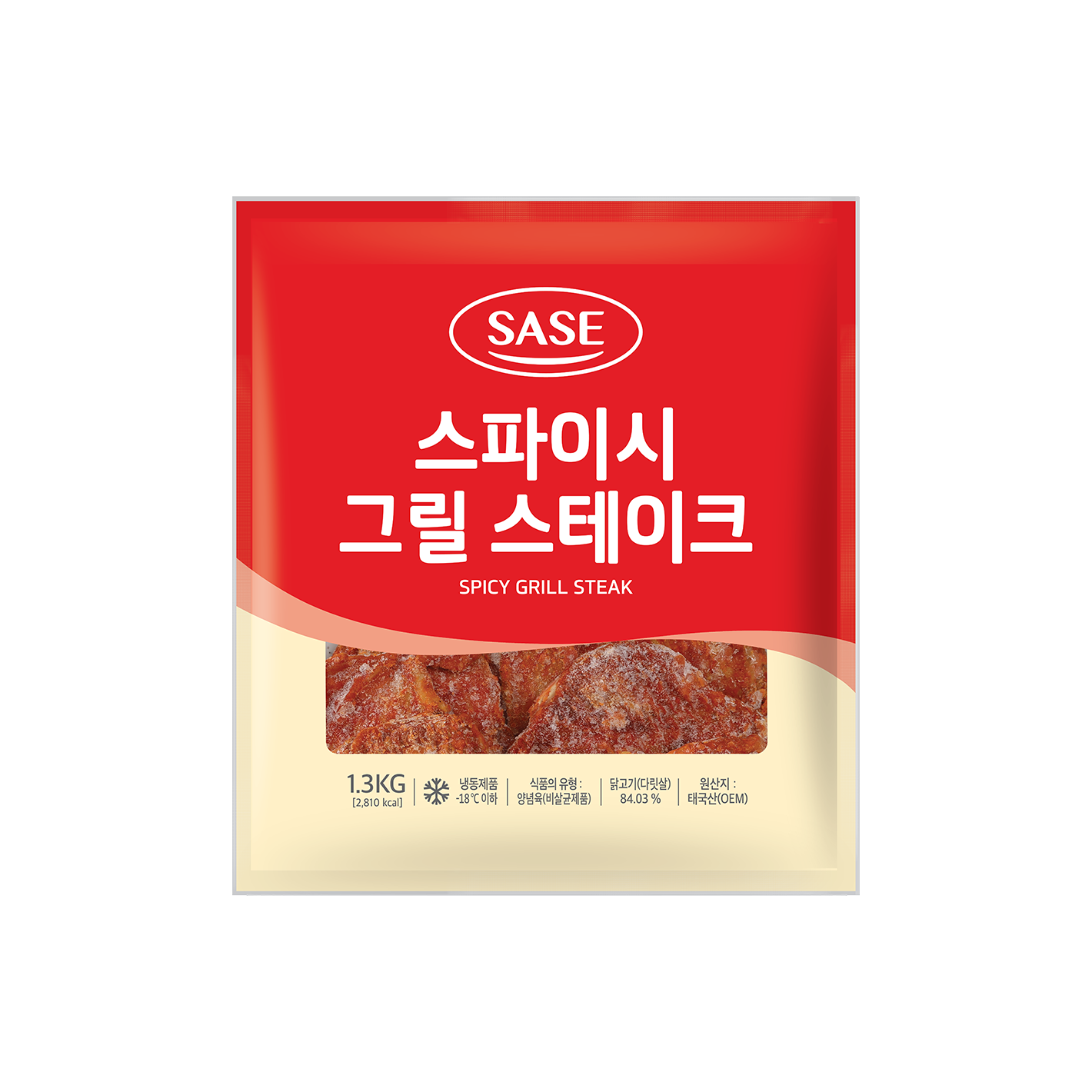 [맛비] 사업자용 사세 스파이시 그릴스테이크 1.3kg x 8팩 : 맛비