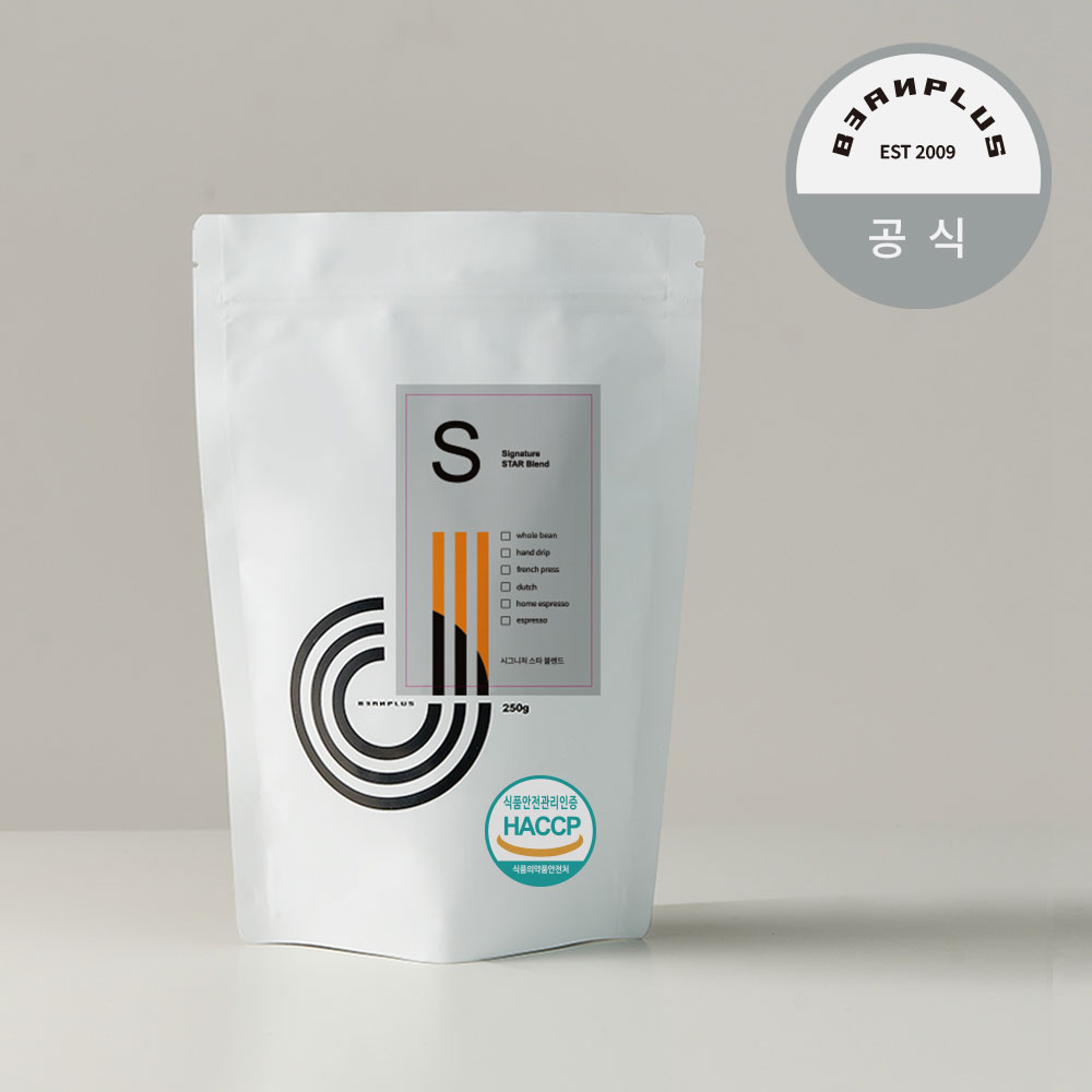 빈플러스 블렌딩 원두 250g 블렌드 핸드드립커피 스타, 더치커피 콜드브루 원두 풀문 : 빈플러스