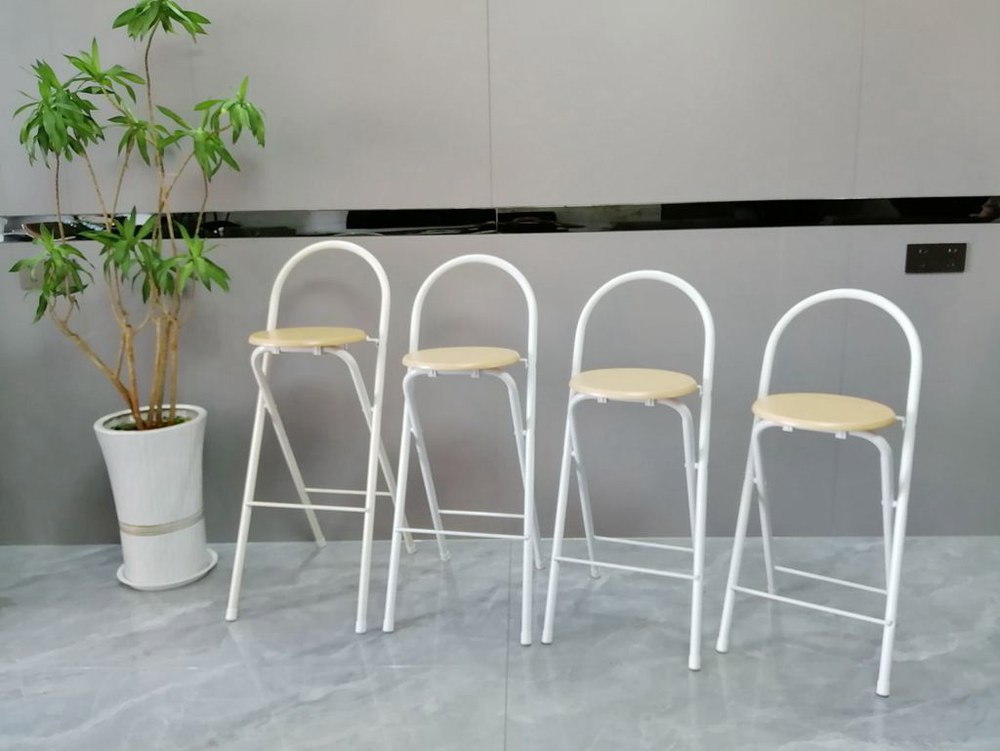 카운터체어 아일랜드식탁의자 다용도 60cm 이동식 55cm 바체어 65 바의자 접이식 75cm 좌고백색 판면 : 식스센스666