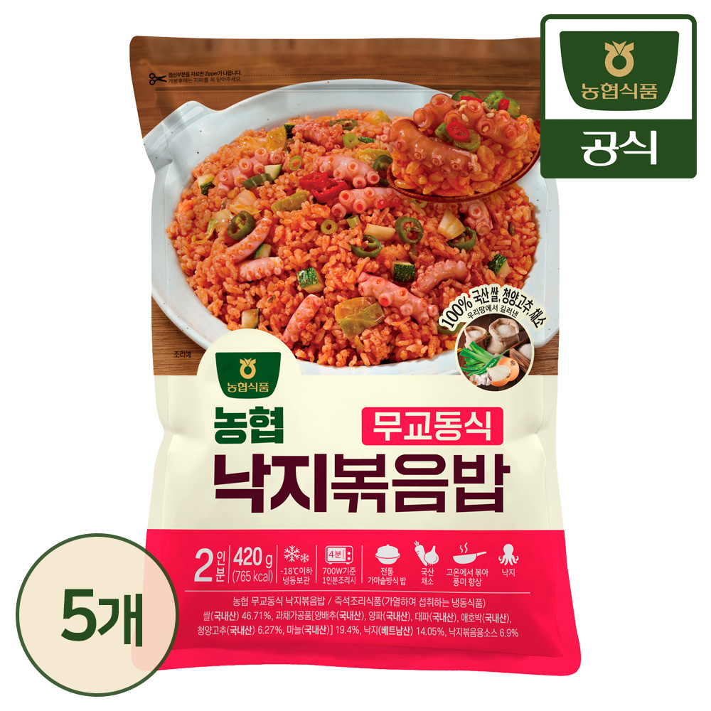 농협식품 무교동식 낙지볶음밥 420g 2인분 5팩 : 농협식품