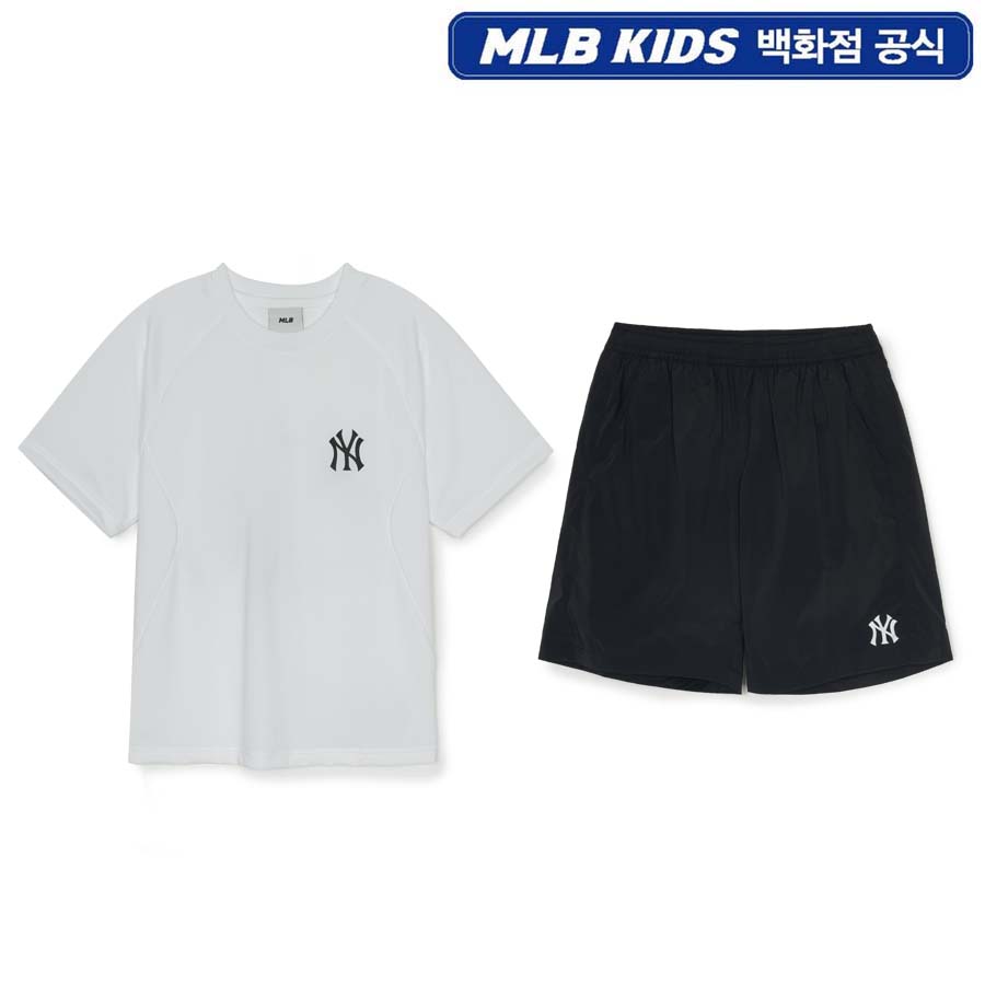 [MLB키즈]  7AS1B0753-50BKS 애슬레저 빅럭스 티셔츠 세트 뉴욕양키스 : AK플라자 수원 MLB키즈