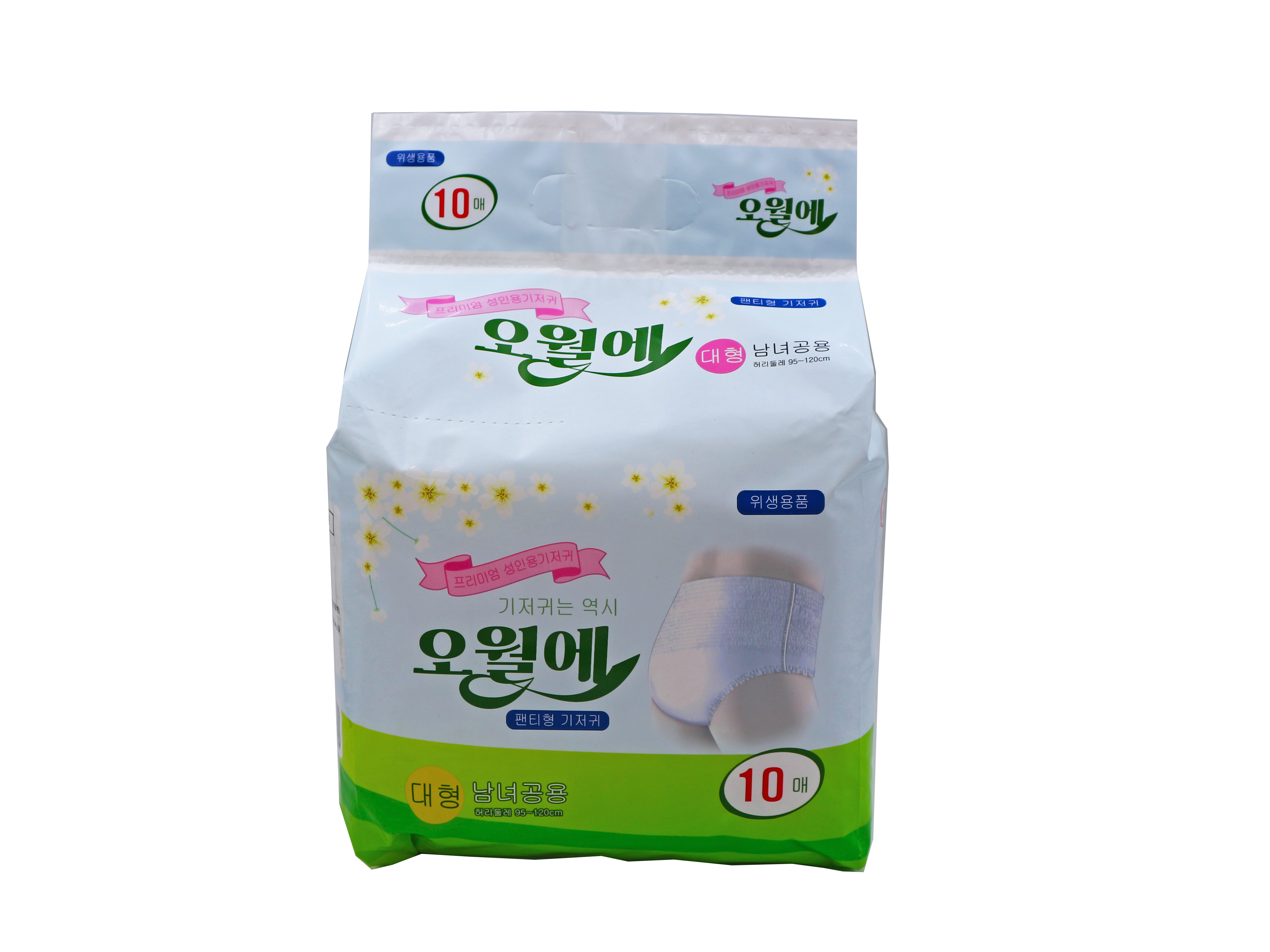 오월에 기저귀 대형 팬티형 남녀공용 10개입 : 기저귀 오월에