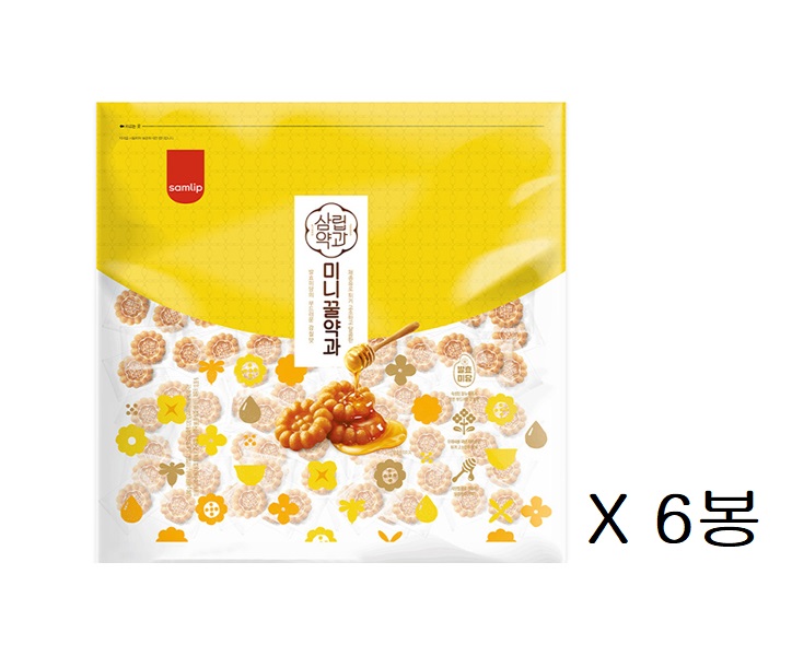 삼립 미니꿀약과 대용량 1kg x 6봉 : 비아이푸드