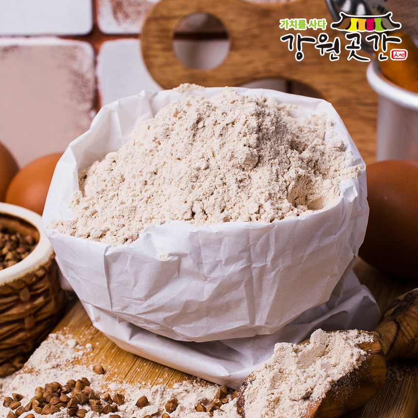 무첨가 봉평메밀가루 부침가루 우리밀 메밀국수 500g 850g 1kg : 강원곳간