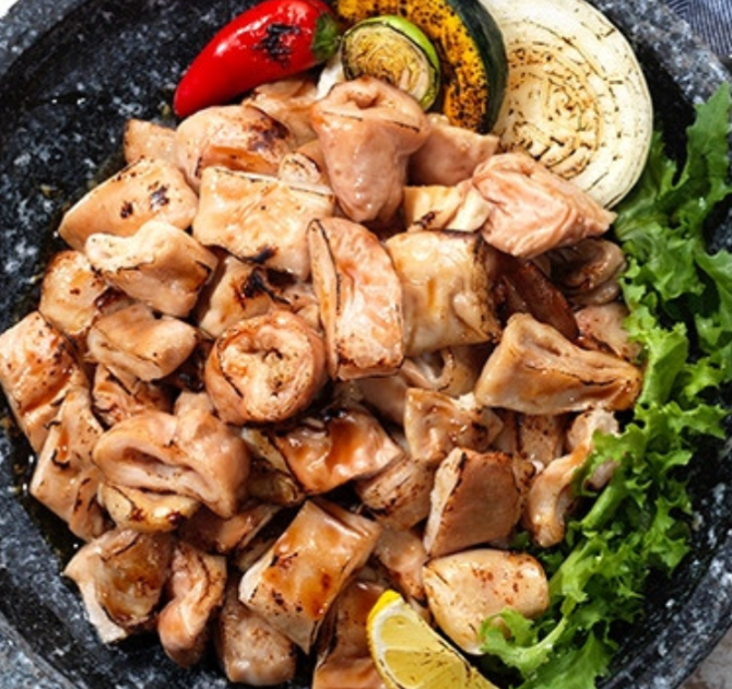 돼지막창 양념 소금구이 직화 데리야끼 냉동 막창 200g : 야식포차