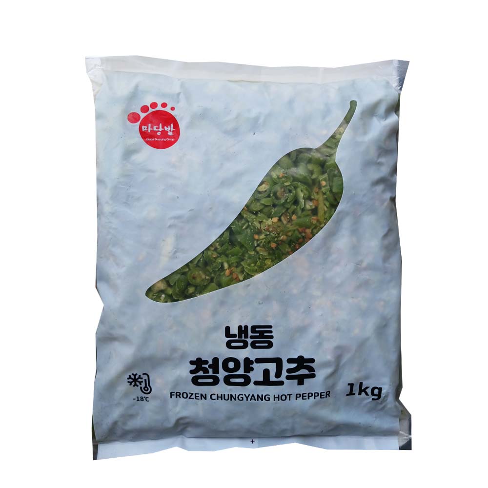 마당발 냉동 청양고추슬라이스 중국산 1kg : 아람유통