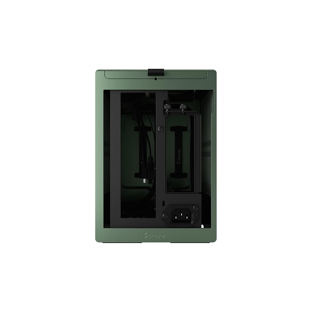프랙탈 디자인 테라 제이드 - 폼 양극 소형 케이스 미니 알루미늄 USB Type-C 패널 호두 산화 ITX 라이저 우드 전면 팩터 케이블 4.0... 