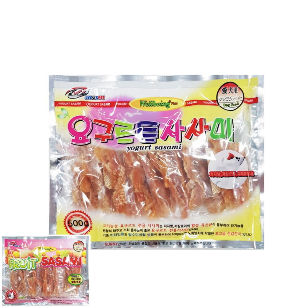 요구르트 사사미 500g 애완동물간식 개간식 : 블루스피어