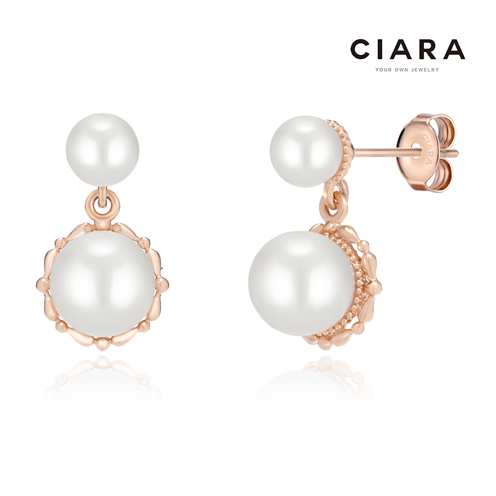 CIARA 14K Andria 8진주 귀걸이(SilverPin) : CIARA