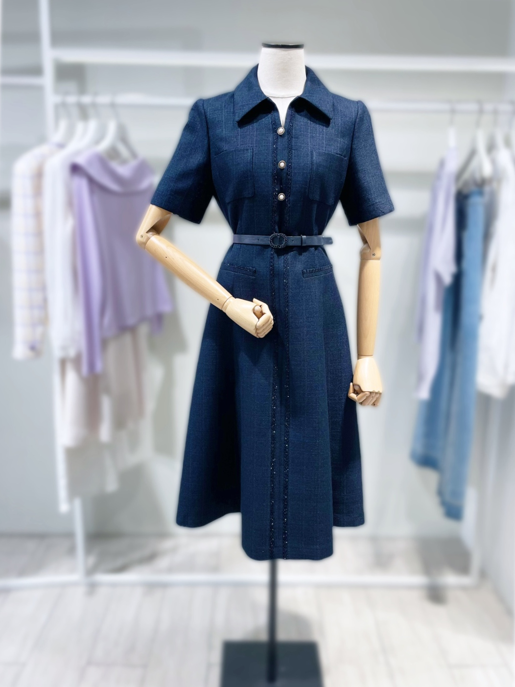 잇미샤 오픈카라 벨티드 원피스 ITP5YOP750 : 잇미샤 뉴코아 강남
