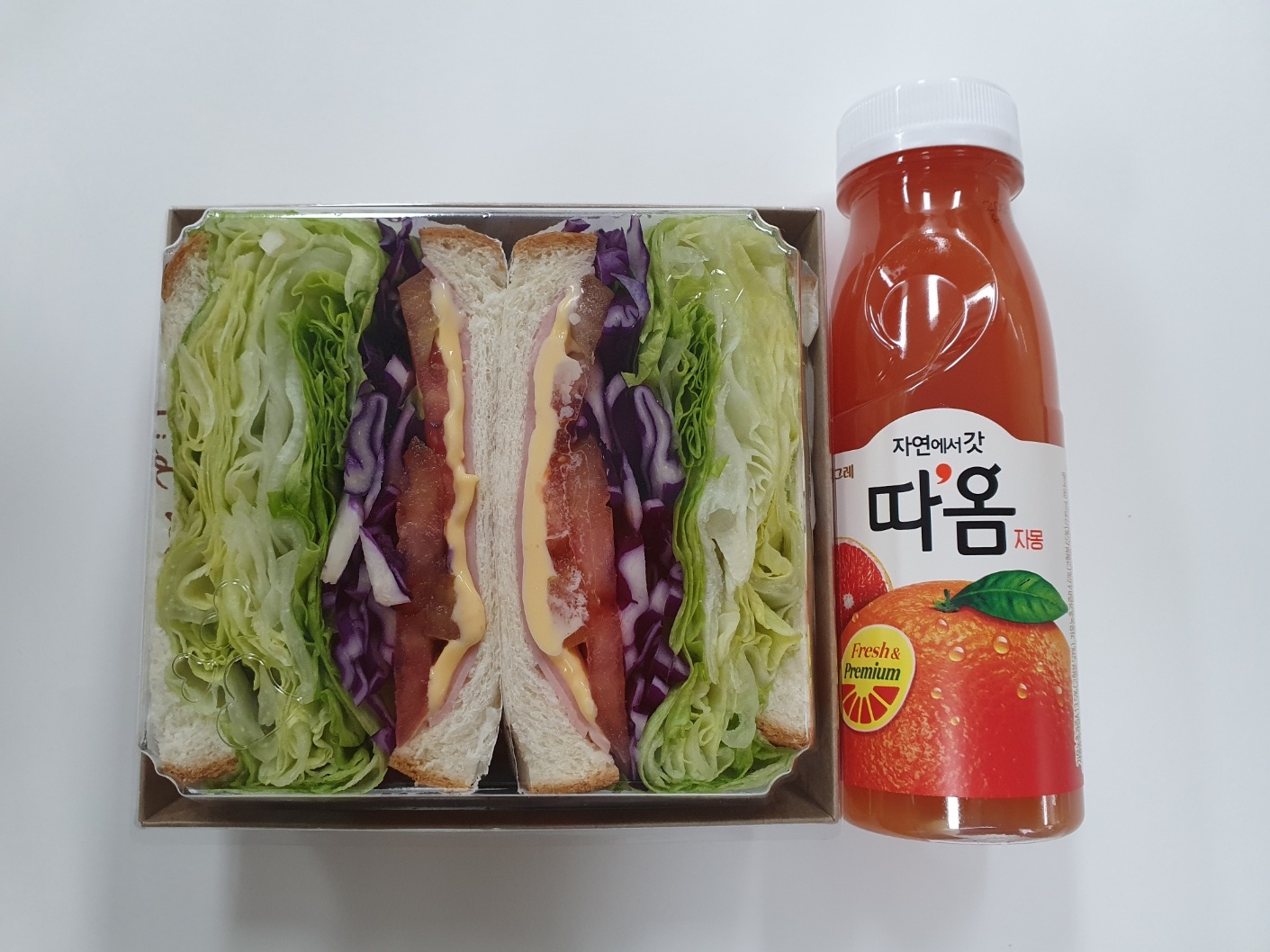 샌드위치+음료 : 행복을나누는도시락