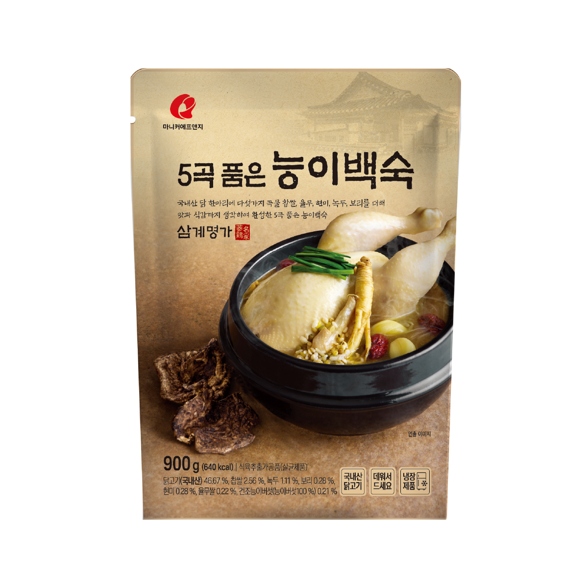 마니커에프앤지 5곡 품은 능이백숙 900g : 마니커에프앤지