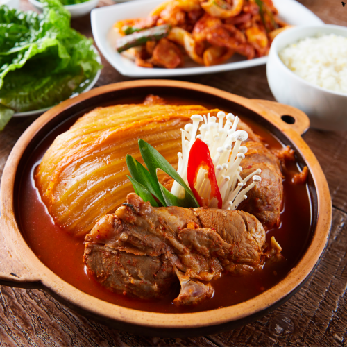 마흠이 가마솥 김치찜 350g 간편조리 1인분 자취요리 김치찌개 돼지고기 : 마흠이
