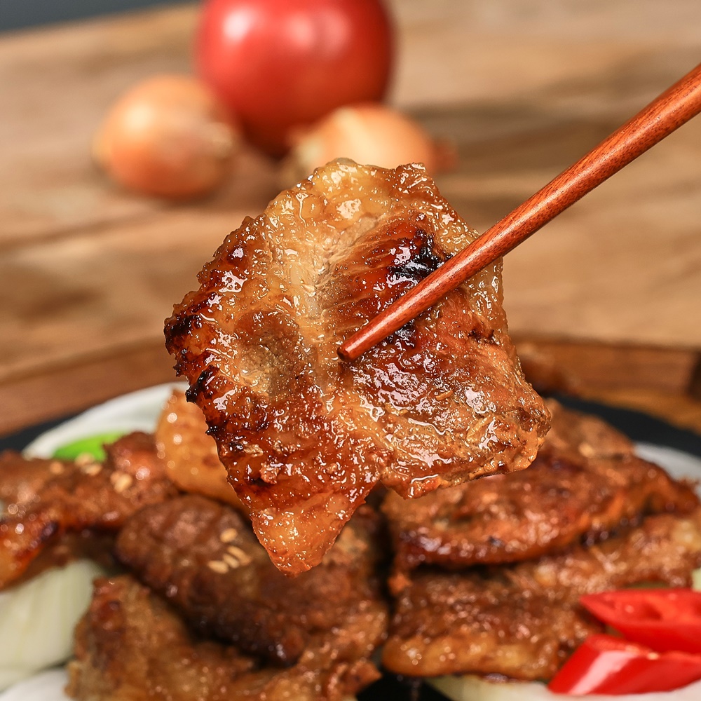 돼지왕구이 돼지 양념 숯불 구이 고기 : 다온food