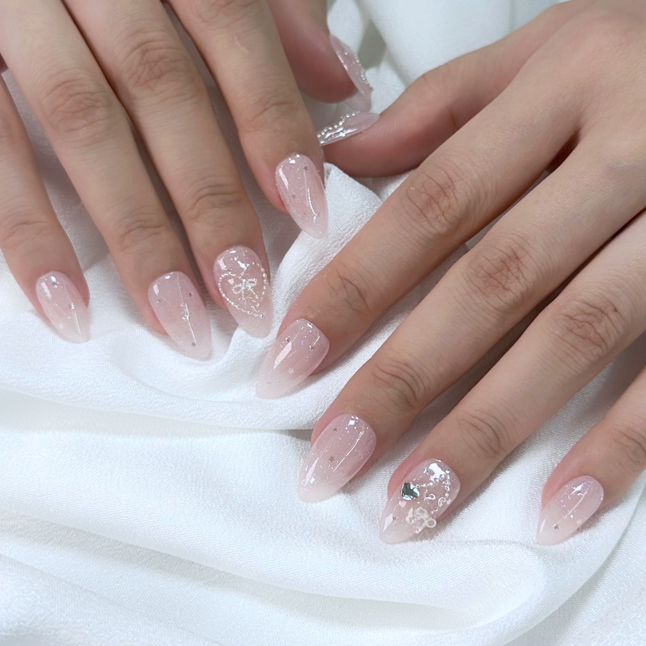    ♀️데일리 아트팁 No.77   ♀️ 러블리 페어리 엔젤코어 수제네일팁 컬러 9종 중 택 1 : 비올레타 스튜디오