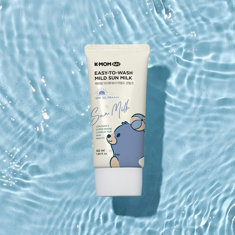 [첫구매웰컴딜]케이맘 이지투워시 마일드 무기자차 아이 유아 선밀크 50ml / SPF 30 : 마더케이
